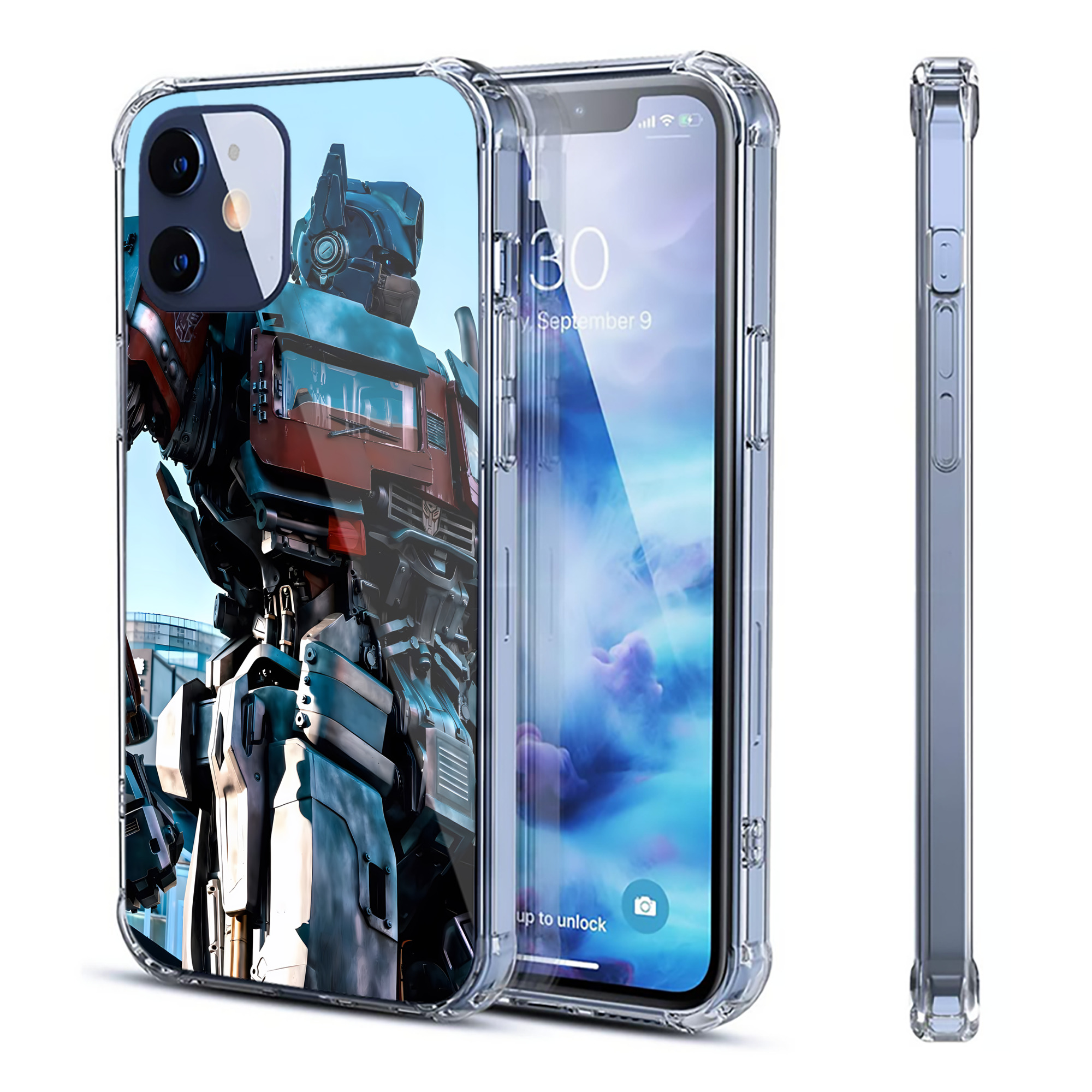 （画像用） Transformers トランスフォーマー 【iPhone 12シリーズ対応】透明スマホケース（クリアソフトケース）